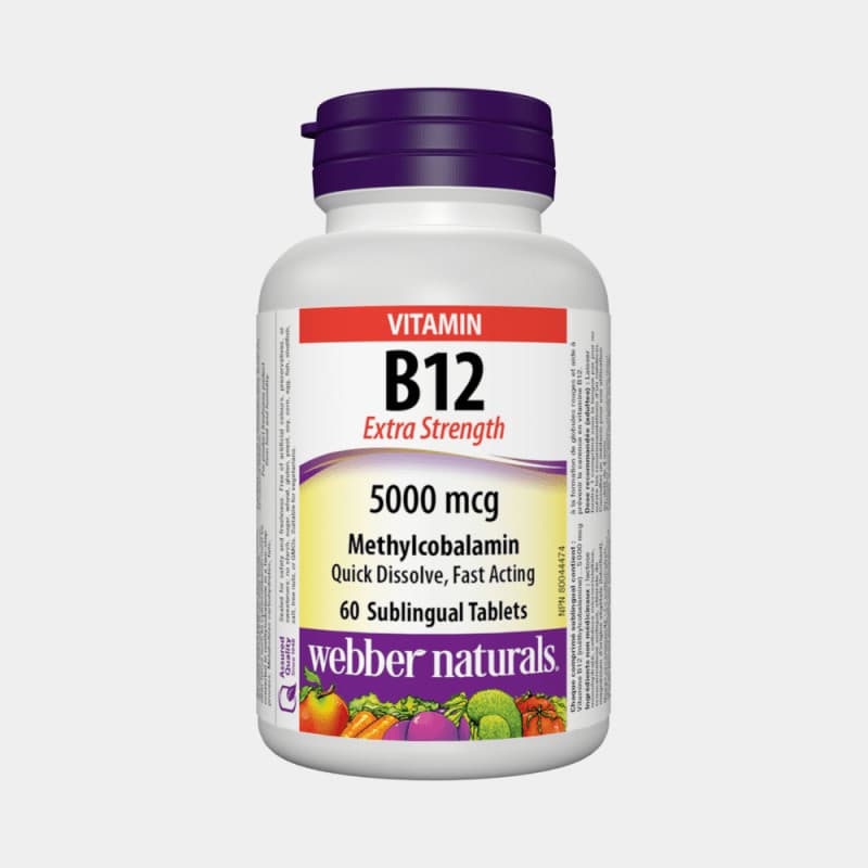 Vitamín B12 5000mcg Metylkobalamin BONUS