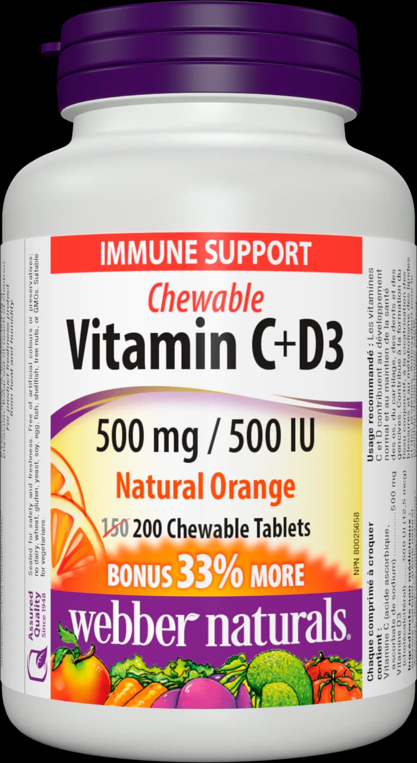 Vitamín C 500mg a D3, cmúľajúci – obrázok 2