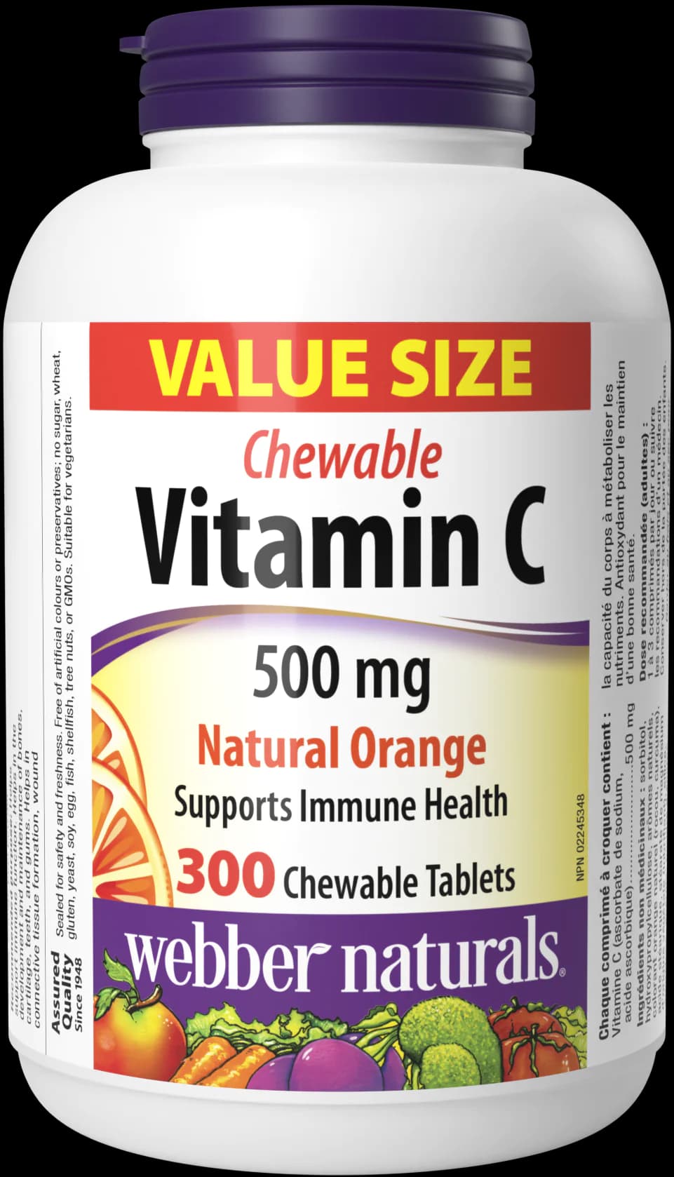 Vitamín C žuvacie tablety 500 mg s príchuťou pomaranča – obrázok 2