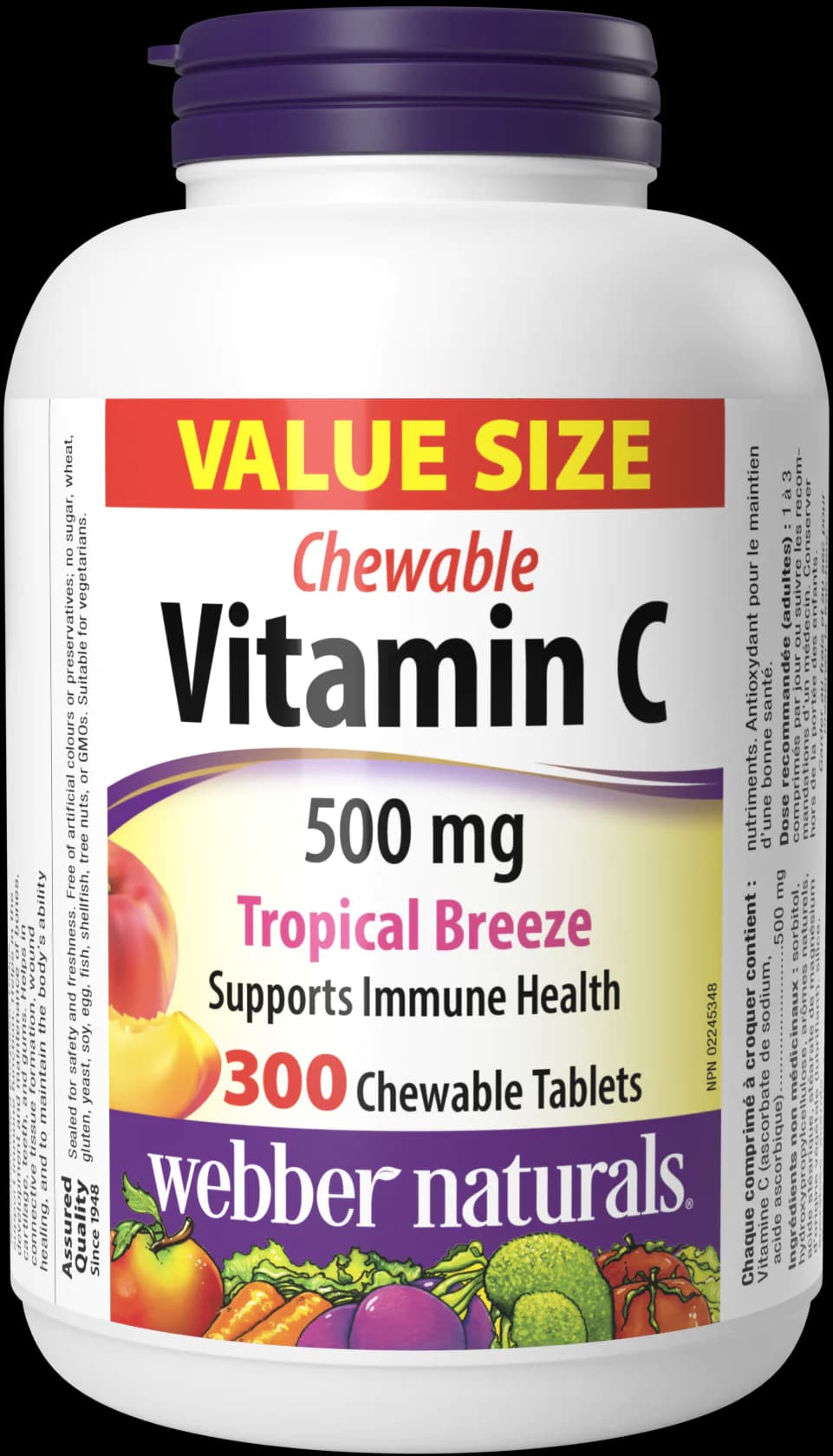 Vitamín C žuvacie tablety 500mg tropický vánok – obrázok 2