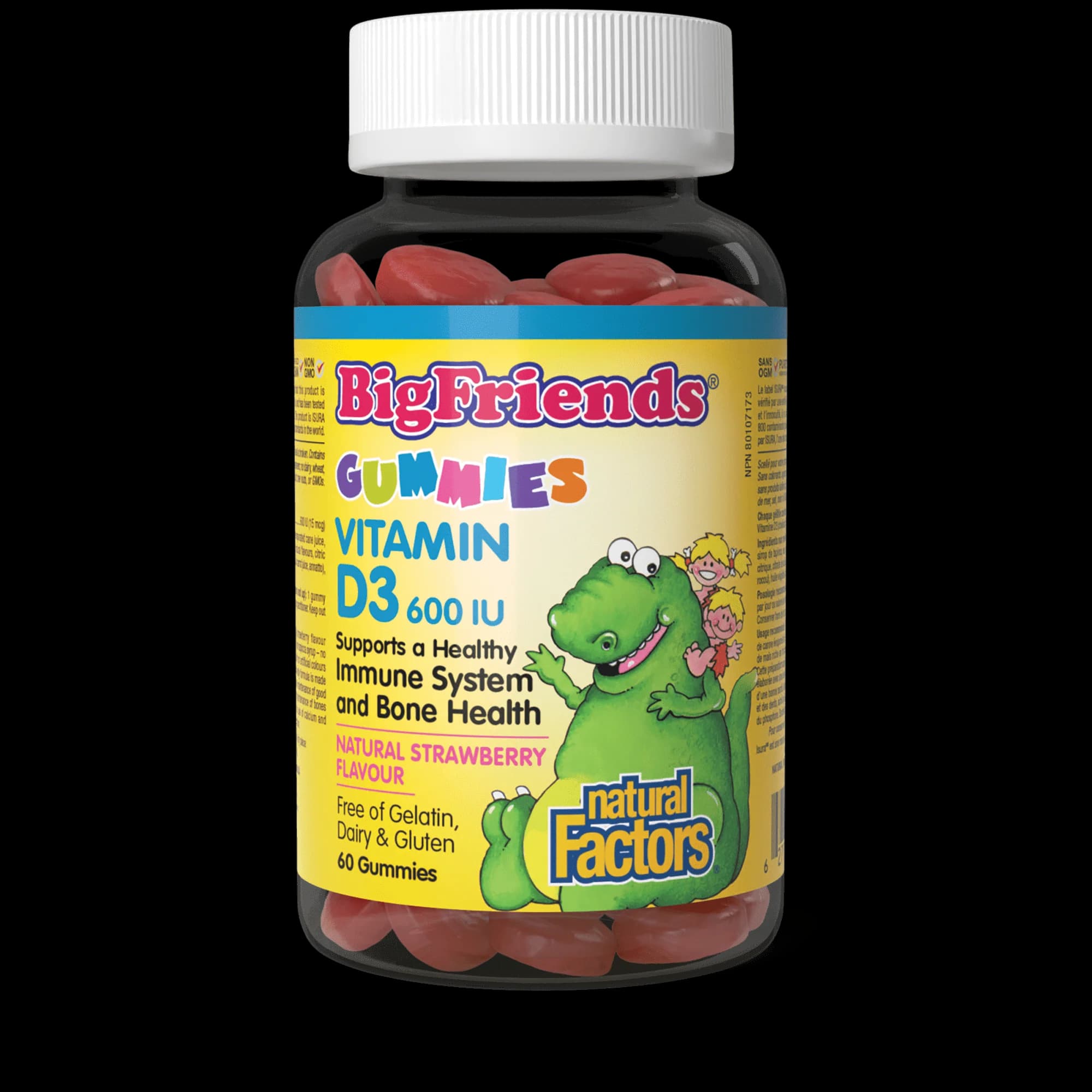 Vitamín D3 600 IU pre deti od 3 rokov - Natural Factors – obrázok 2