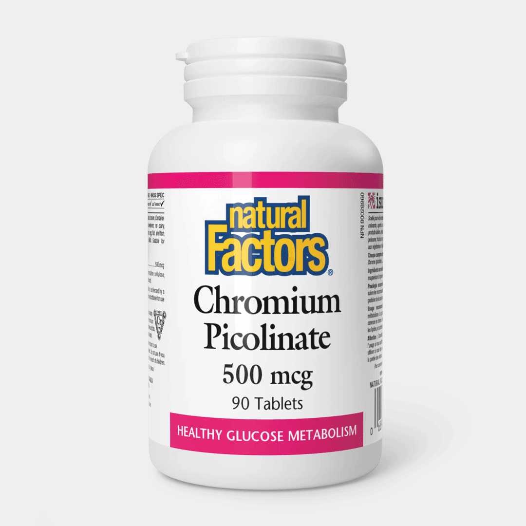 Chróm pikolinát 500 mcg - Natural Factors
