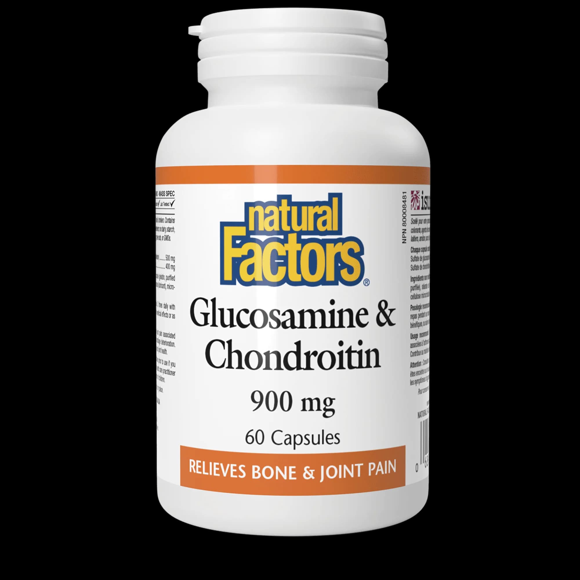 Glukosamín, Chondroitín 900 mg - Natural Factors – obrázok 2
